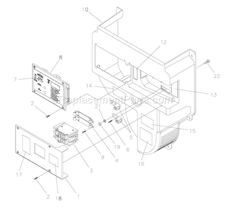 Page B Diagram and Parts List for 040212-0  Briggs and Stratton Generator